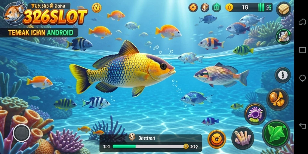 Screenshot utama 3126SLOT menampilkan gameplay yang seru saat menembak ikan.