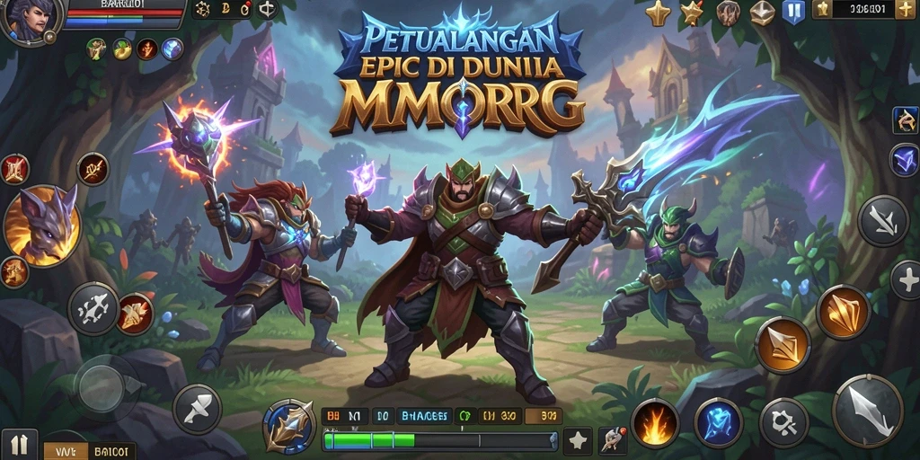 Tangkapan layar utama dari gameplay petualangan di BARU01.