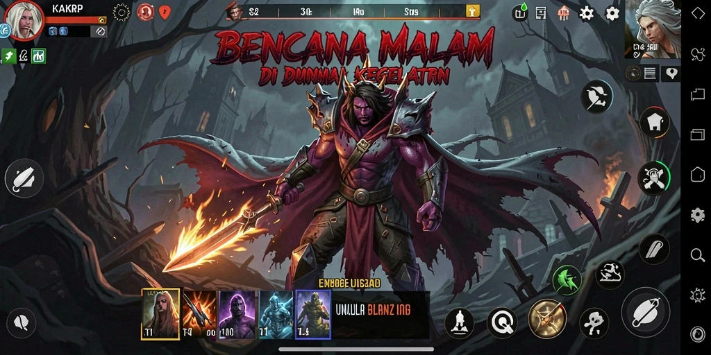 Menampilkan gameplay menegangkan KAKRP dengan atmosfer yang mencekam.