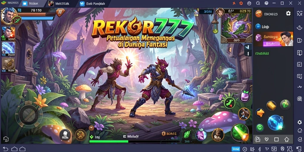 Tampilan gameplay seru dari REKOR777 saat menjelajahi dunia petualangan.